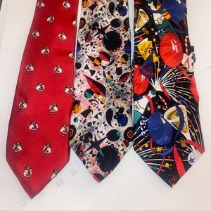 Lot of 3 celebration ties
